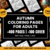 kdp coloring book Autumn coloring book