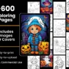 Halloween Coloring Activity Book for Kids