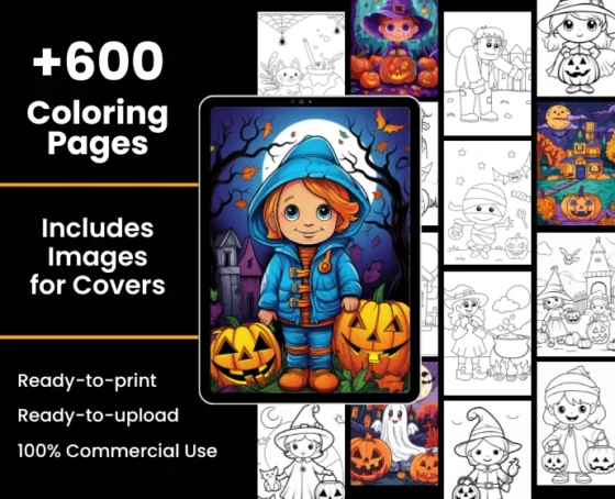 Halloween Coloring Activity Book for Kids