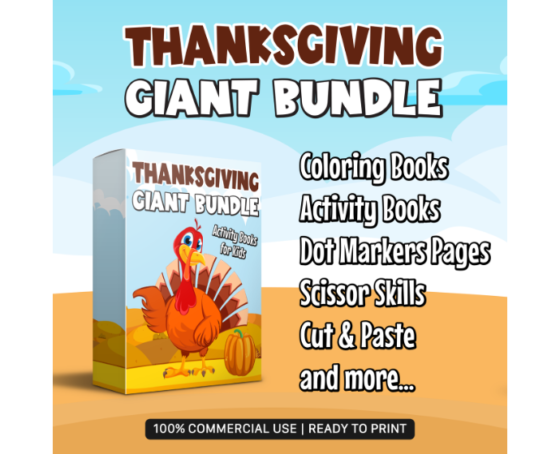 Thanksgiving Activity Books Giant Bundle