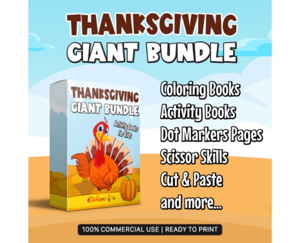 Thanksgiving Activity Books Giant Bundle