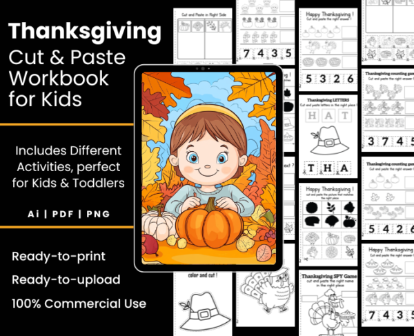 Thanksgiving Activity Books Giant Bundle