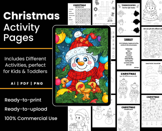 Christmas Activity Books for Kids