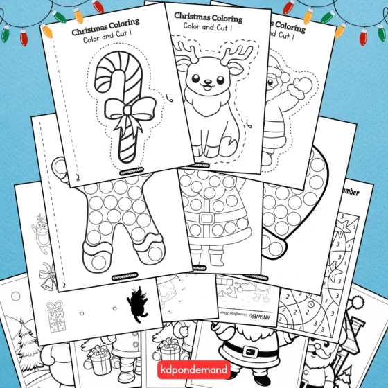 Christmas activity pages Bundle