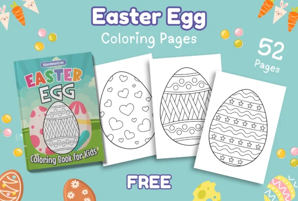 Easter Egg Coloring Pages for Kids
