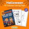 cute Costumes Halloween coloring pages