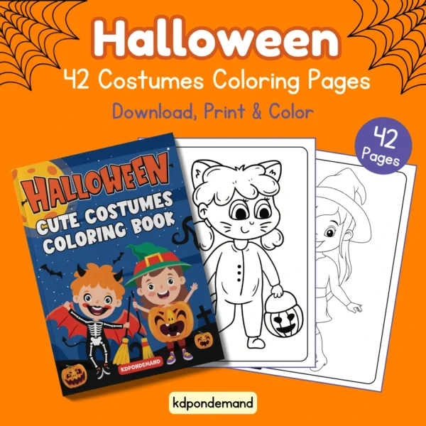 cute Costumes Halloween coloring pages