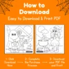 Cute Halloween Coloring Pages for kids Printable