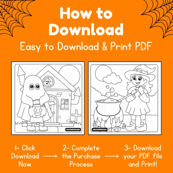 Cute Halloween Coloring Pages for kids Printable