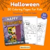 Cute Halloween Coloring Pages Printable for Kids