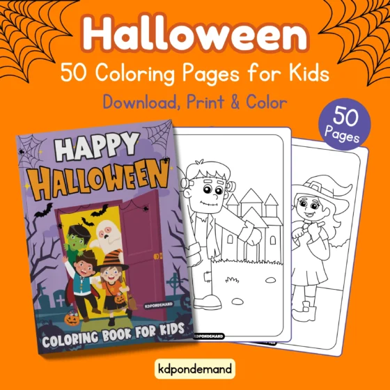 Cute Halloween Coloring Pages Printable for Kids