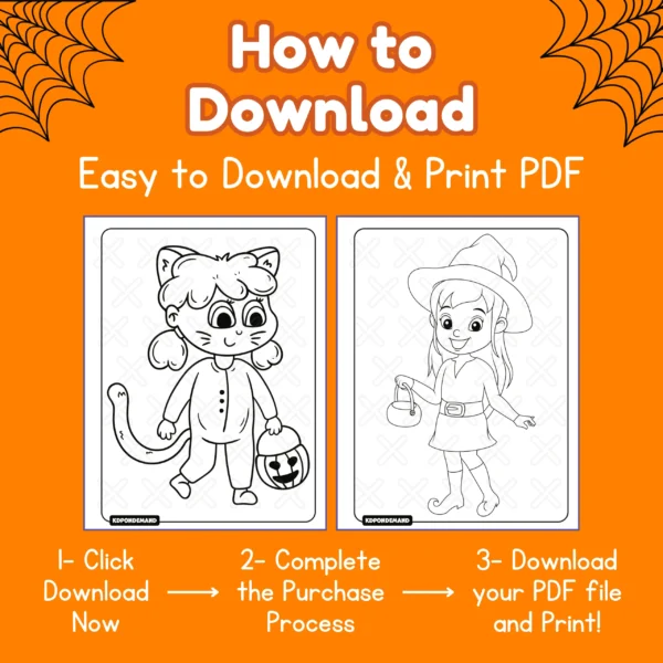 Halloween Coloring Pages Cute Costumes