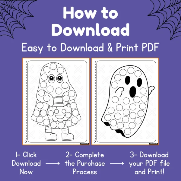 dot markers activity book - Halloween Coloring Pages