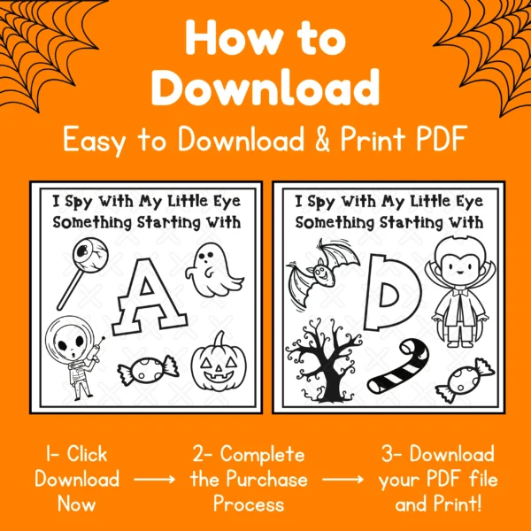 I Spy Halloween Book 2 I Spy Halloween Book for Kids - A to Z Printable Fun!