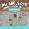 All About dad Printable