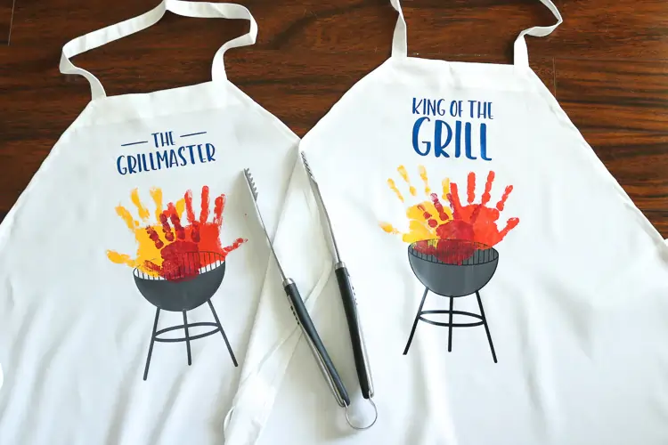 Handprint Apron , fathers day crafts for toddlers