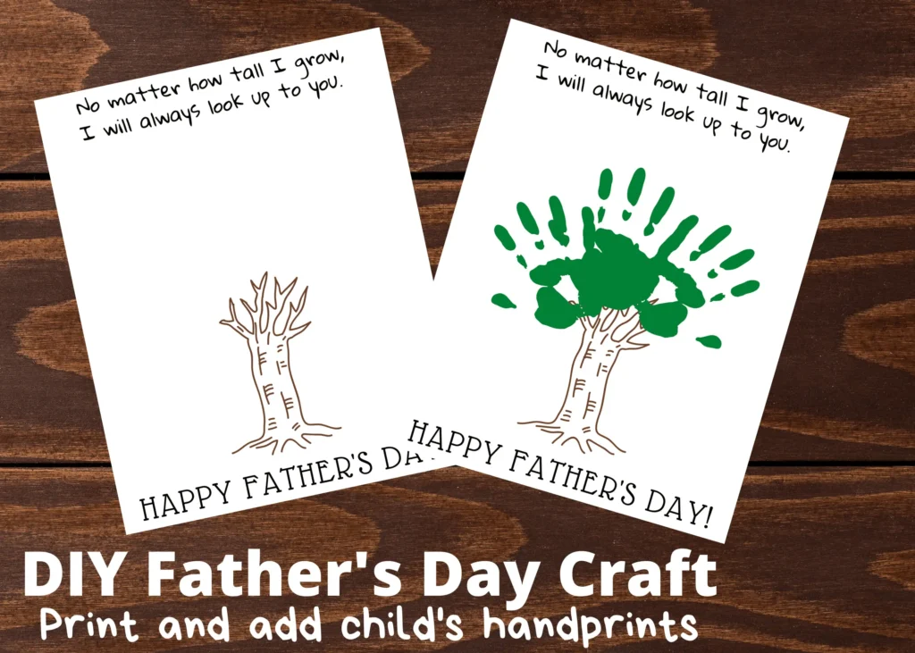 fathers day Handprint Tree