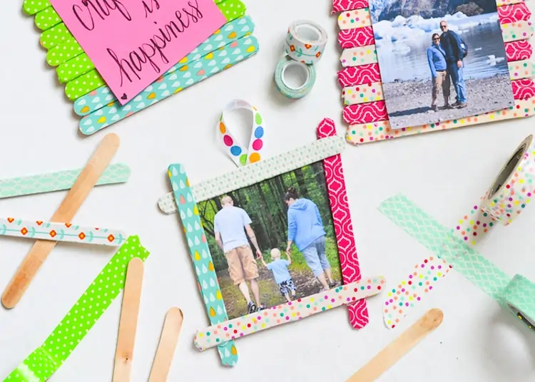 Popsicle Stick Photo Frame