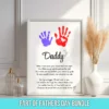 fathers day handprint printable craft