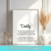 fathers day handprint printable craft