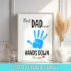 fathers day handprint printable craft