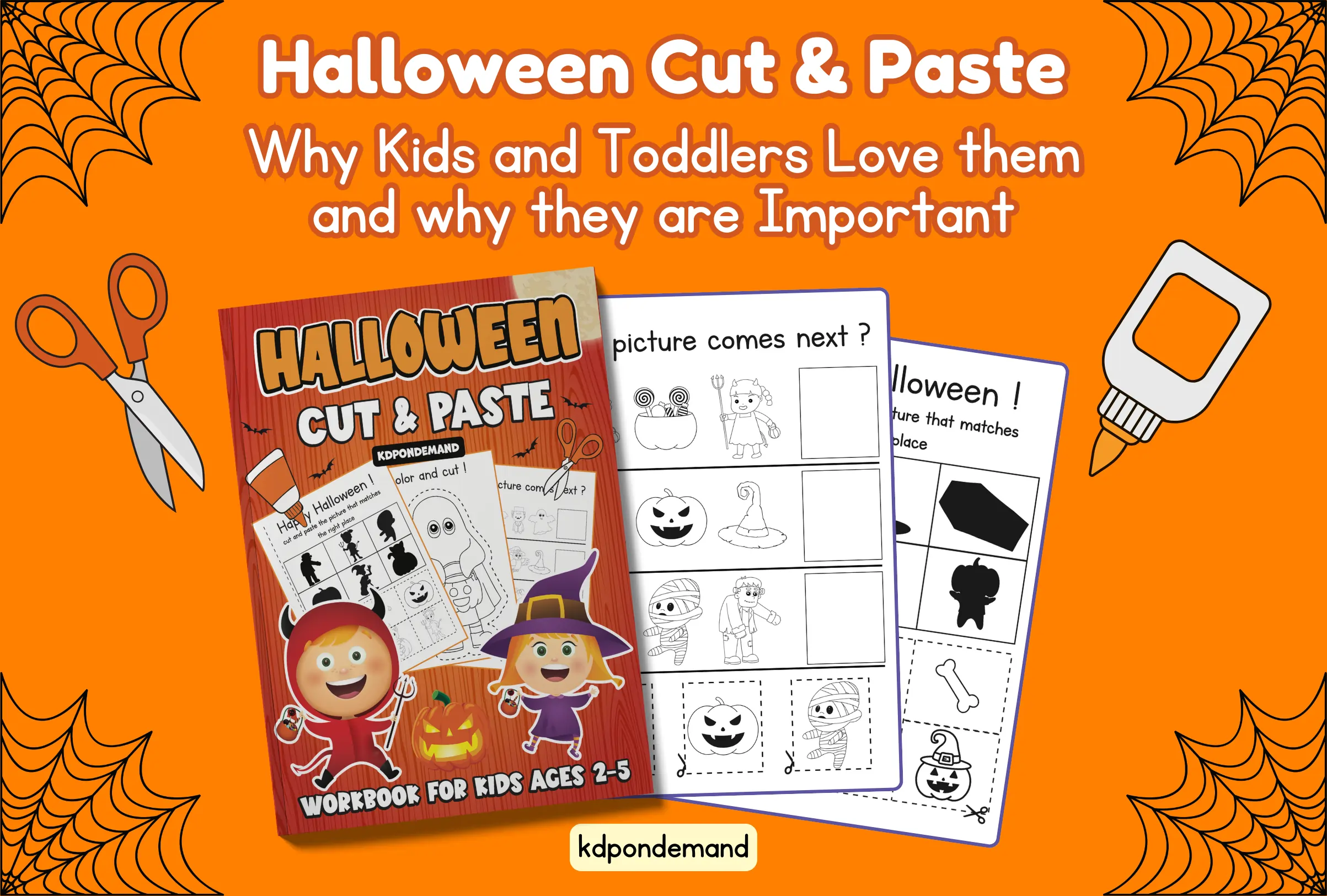 halloween cut and paste printables
