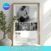 personalized fathers day gifts, Dad Definition Template Poster