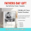 Personalized Fathers Day Gift - Dad Definition Poster Template