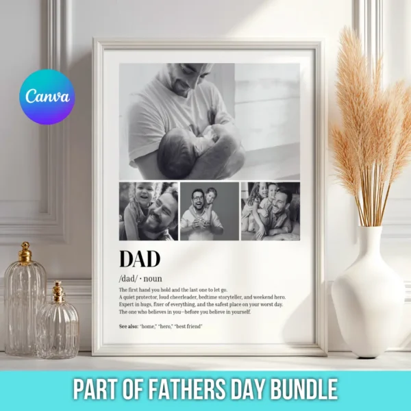 personalized fathers day gifts 3 personalized fathers day gifts, Dad Definition Template Poster