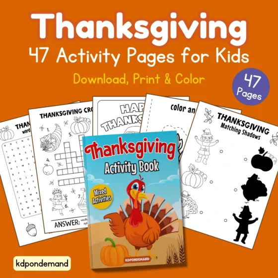 Thanksgiving Activity pages printable