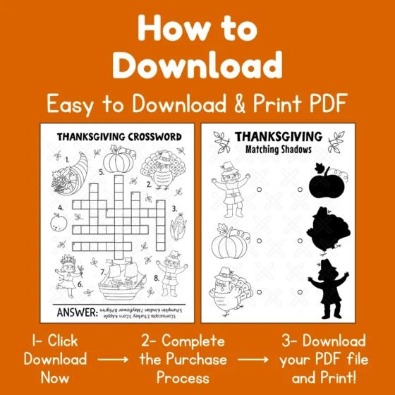 Thanksgiving Activity pages printable