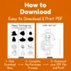 Thanksgiving preschool Cutting Practice Worksheets