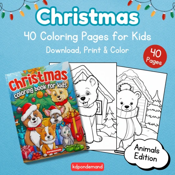 Christmas Coloring Pages Animals
