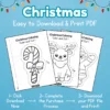 Christmas Cutting Practice Worksheets preschool