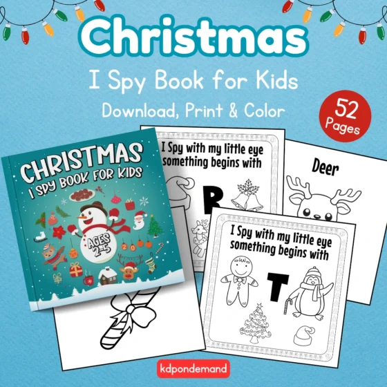 I Spy Christmas book printable
