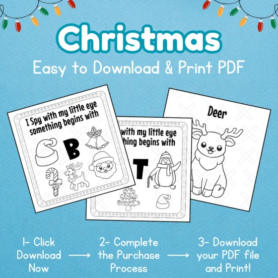 I Spy Christmas book printable
