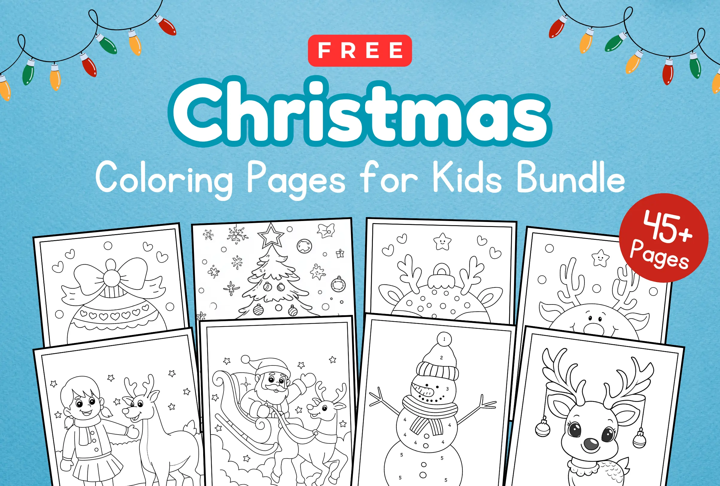 45+ Free Christmas Coloring Pages
