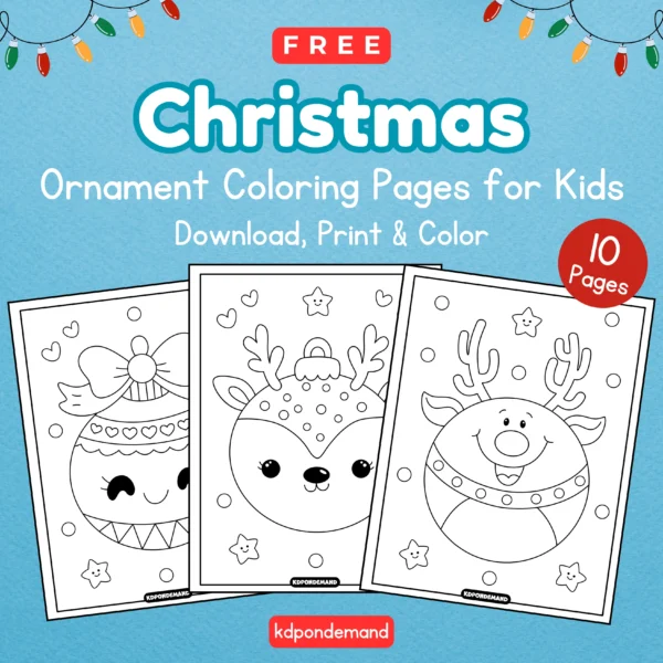 Christmas ornament coloring pages Christmas ornament coloring pages