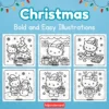 Hello kitty christmas coloring pages