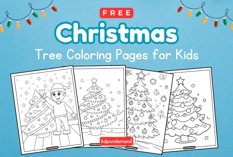 Christmas Tree Coloring Pages for Kids