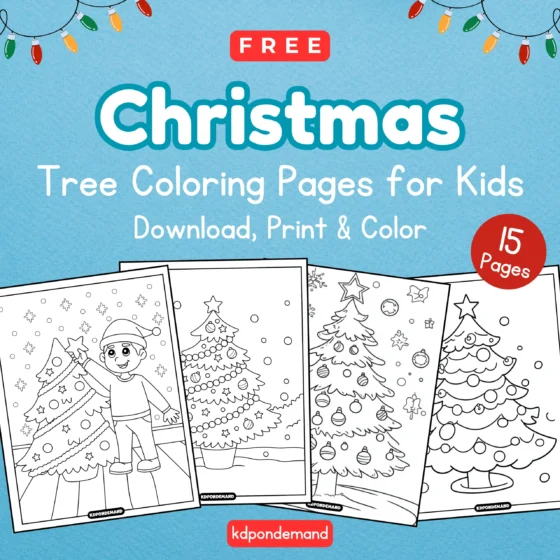 Free Christmas Tree Coloring Pages