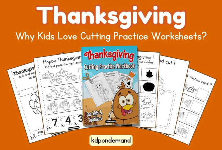 Thanksgiving Cutting Practice Worksheets