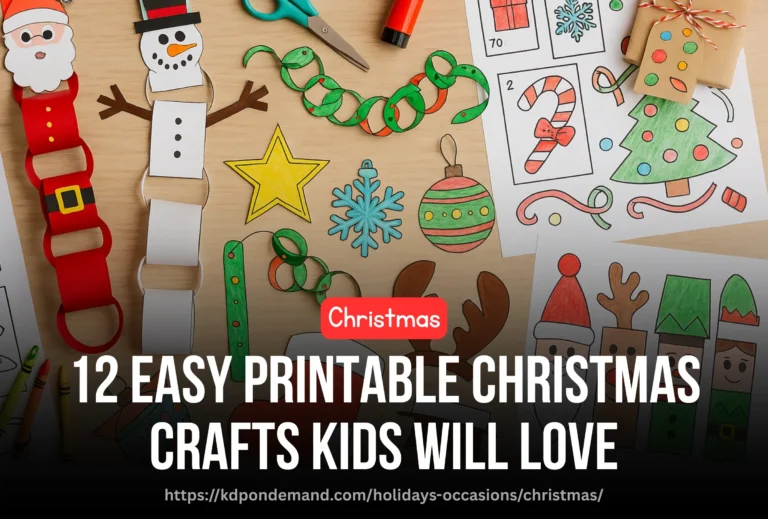 12 Printable Christmas Crafts