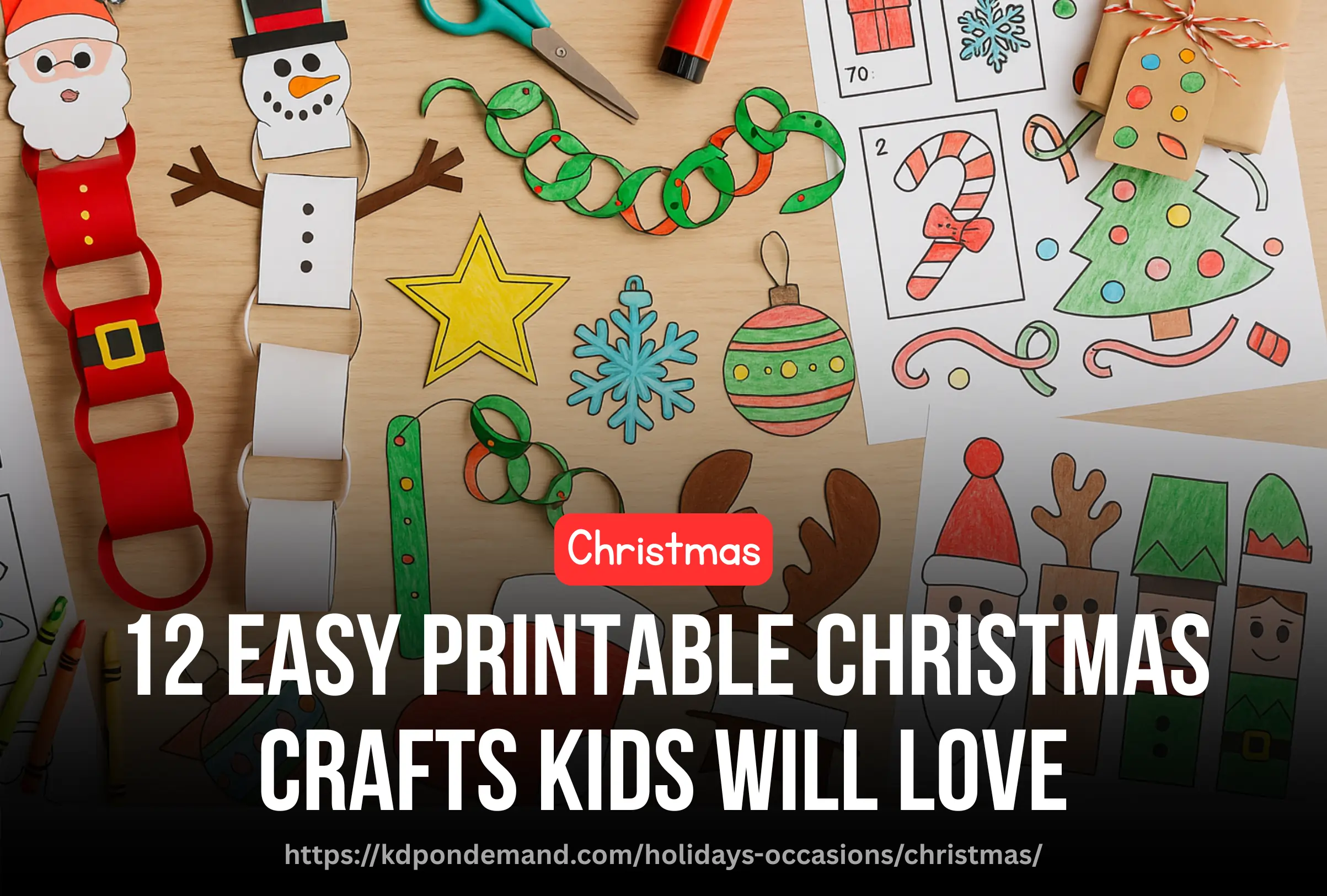 12 Printable Christmas Crafts