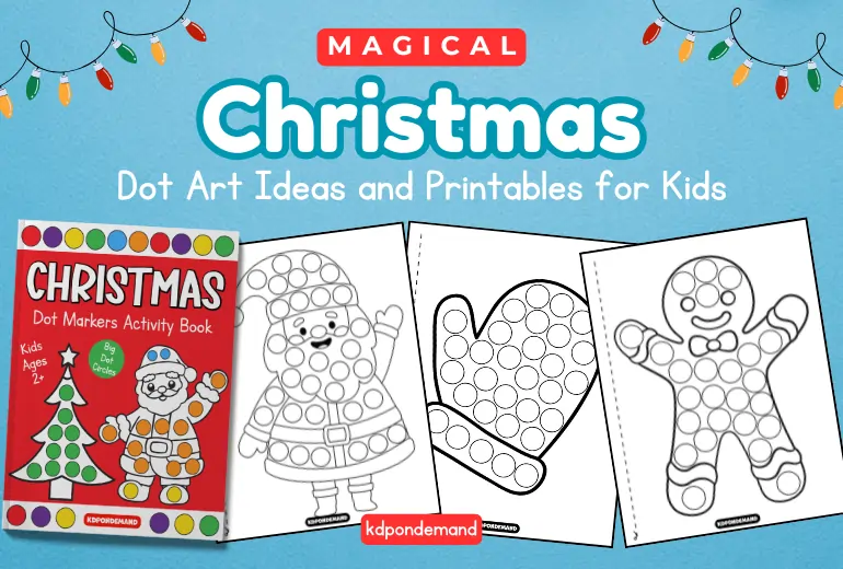 Christmas dot art printables