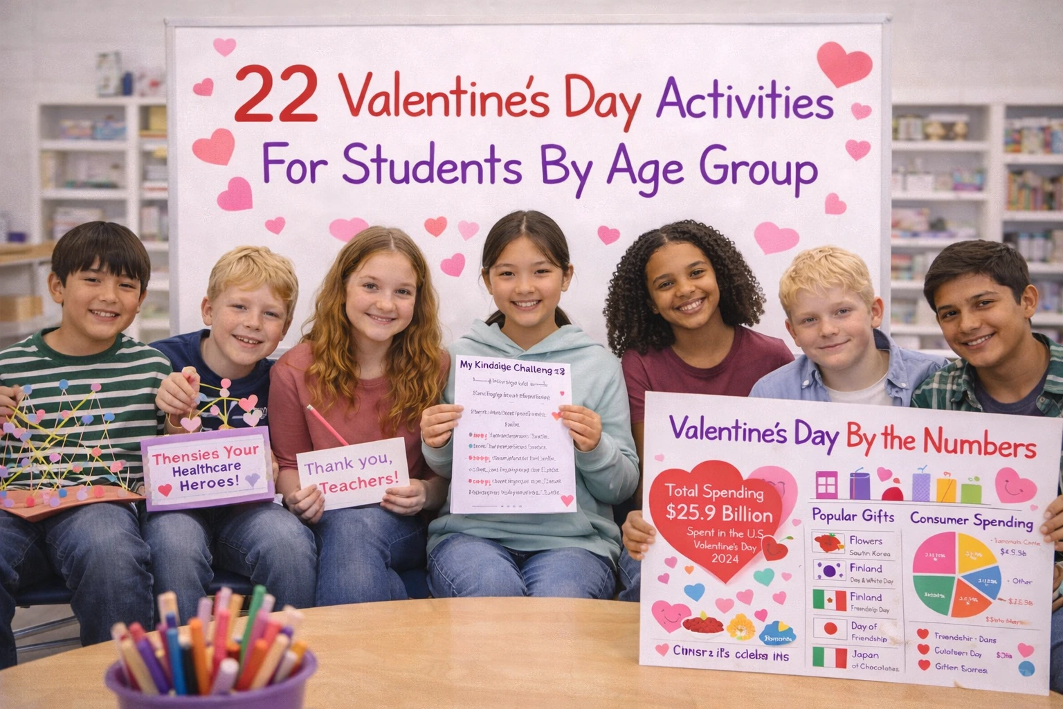 22 Valentines day activities for students by Age Group