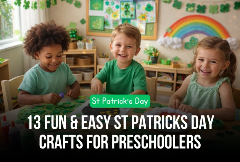 13 Fun & Easy St Patricks Day Crafts for Preschoolers