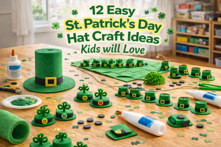 12 Easy St Patricks Day Hat Craft Ideas Kids will Love