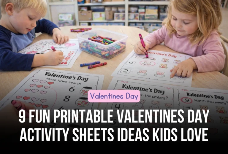 Printable Valentines Day Activity Sheets