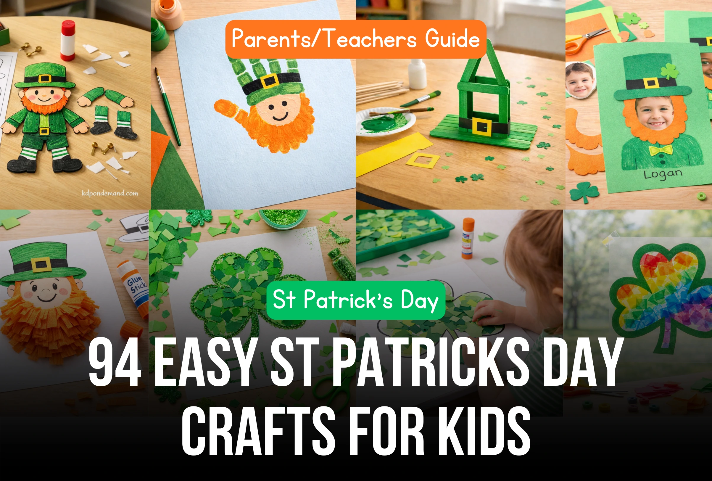94 Easy St Patricks Day Crafts for kids